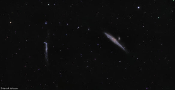 Walgalaxie (NGC4631), Hockeyschlägergalaxie (NGC4656)